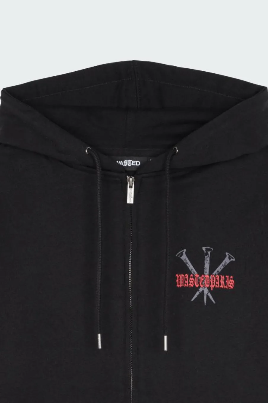 HD ZIP STAKE - Hoodie | Noir*WASTED New
