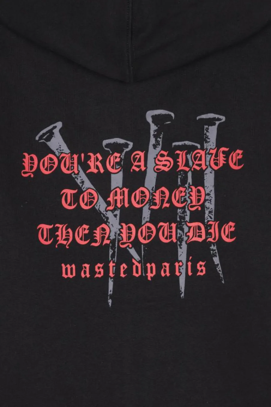 HD ZIP STAKE - Hoodie | Noir*WASTED New