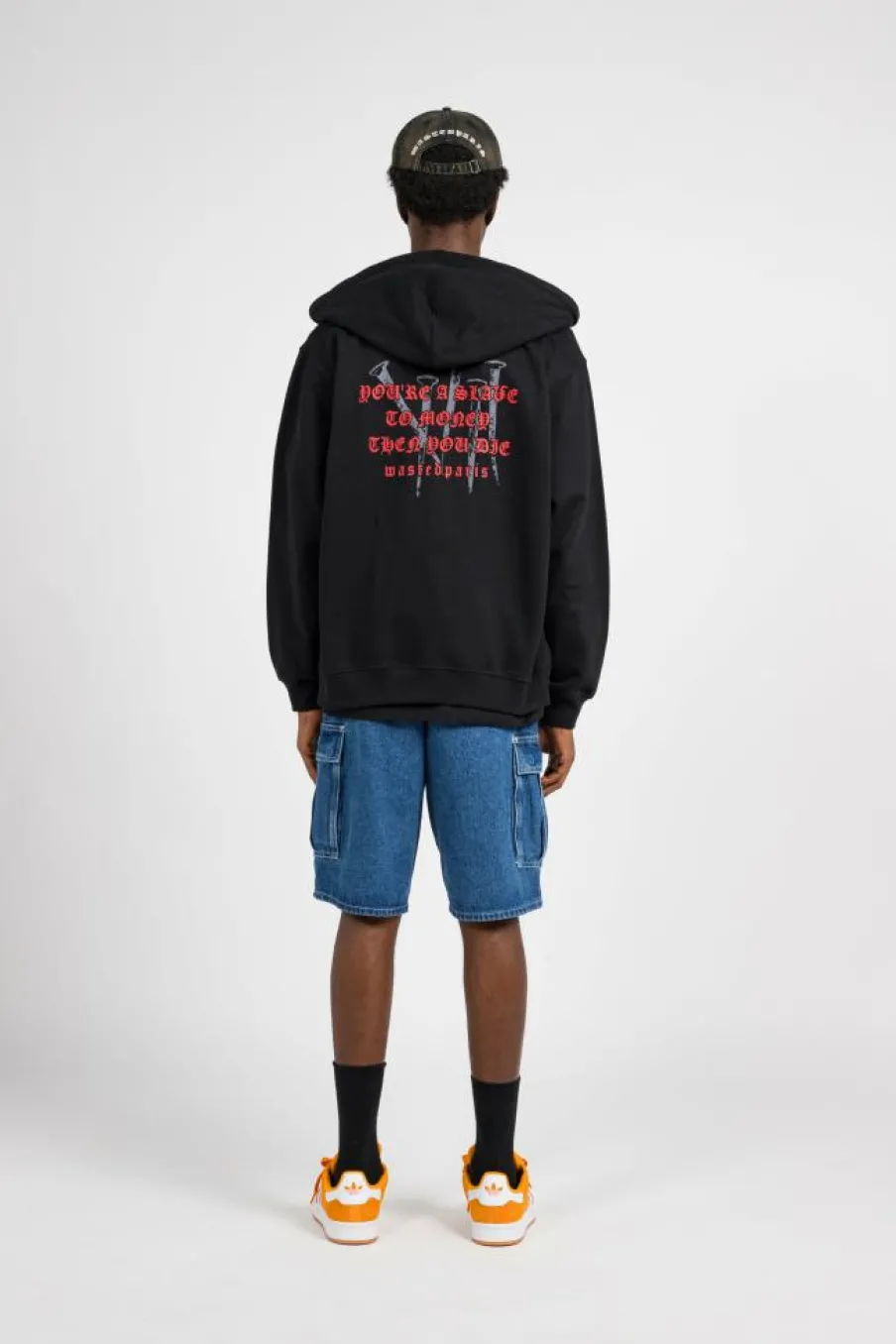 HD ZIP STAKE - Hoodie | Noir*WASTED New