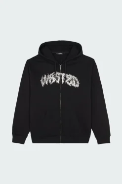 HD ZIP UNDEAD - Hoodie zippé | Noir*WASTED New
