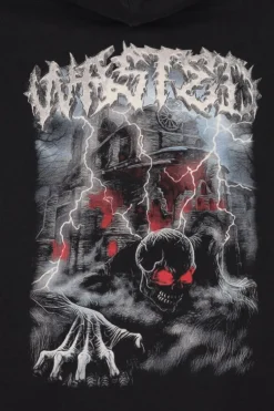HD ZIP UNDEAD - Hoodie zippé | Noir*WASTED New