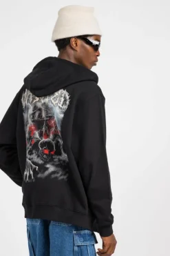 HD ZIP UNDEAD - Hoodie zippé | Noir*WASTED New