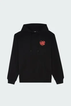 HEART GLOBE HOODIE - Hoodie | Noir*LOST MANAGEMENT CITIES Outlet