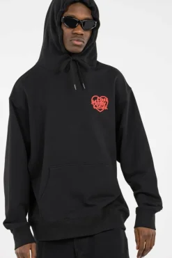 HEART GLOBE HOODIE - Hoodie | Noir*LOST MANAGEMENT CITIES Outlet