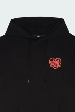 HEART GLOBE HOODIE - Hoodie | Noir*LOST MANAGEMENT CITIES Outlet