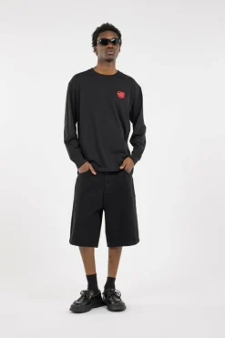 HEART GLOBE LONG SLV TEE - T-shirt |*LOST MANAGEMENT CITIES