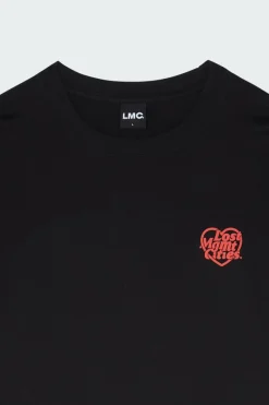 HEART GLOBE LONG SLV TEE - T-shirt |*LOST MANAGEMENT CITIES