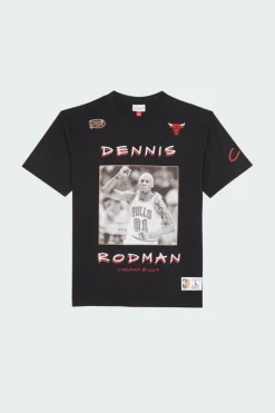 HEAVYWEIGHT PREMIUM PLAYER TEE VINTAGE LOGO - T-shirt | Noir*MITCHELL & NESS Clearance
