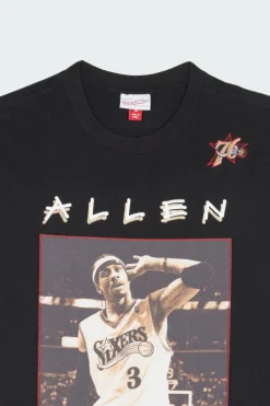 HEAVYWEIGHT PREMIUM PLAYER TEE VINTAGE LOGO - T-shirt | Noir*MITCHELL & NESS Outlet