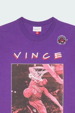 HEAVYWEIGHT PREMIUM PLAYER TEE VINTAGE LOGO - T-shirt | Violet*MITCHELL & NESS Discount