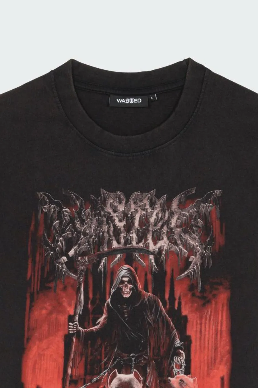 HELL GATE - T-shirt | Noir*WASTED Clearance