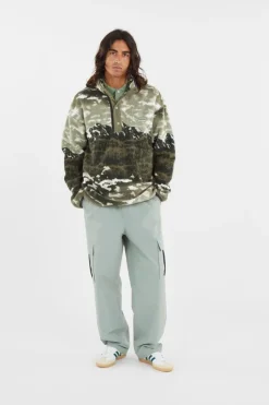 Helvetia II Printed Half - Polaire | Vert*COLUMBIA Clearance