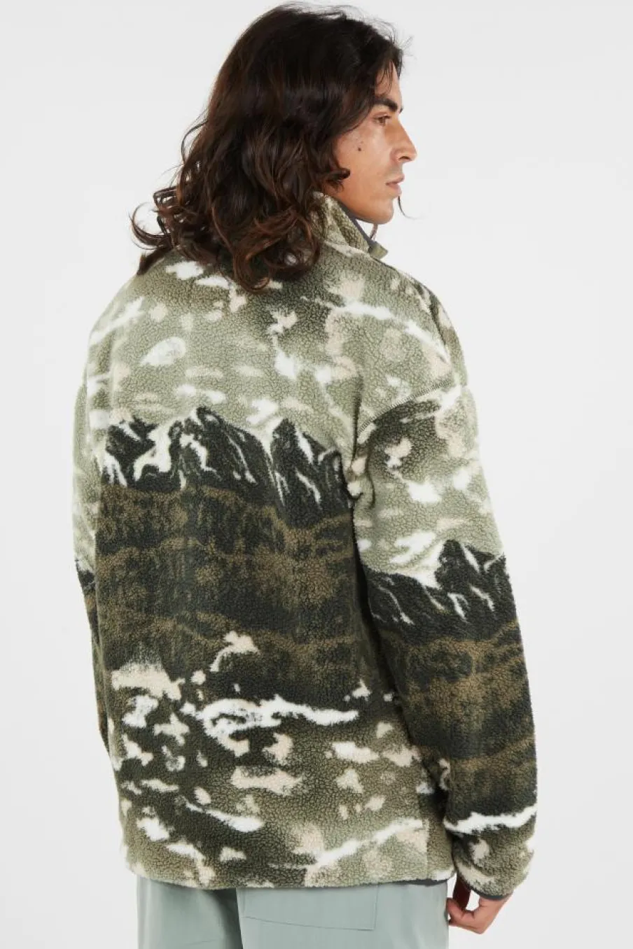 Helvetia II Printed Half - Polaire | Vert*COLUMBIA Clearance