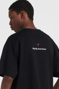 HIGH LIFE LOW LEVELS - T-shirt | Noir*EDWIN New