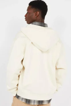 Hooded American Script - Hoodie zippé | Beige*CARHARTT WIP Discount