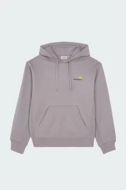 Hooded American Script - Hoodie | Gris*CARHARTT WIP Best