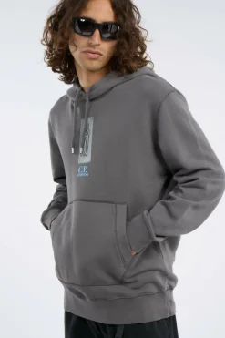 HOODED SWEATSHIRT - Sweatshirt | Gris*C.P. COMPANY Discount