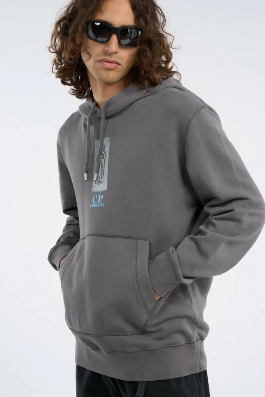 HOODED SWEATSHIRT - Sweatshirt | Gris*C.P. COMPANY Discount