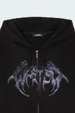 Hoodie zippé | Noir*WASTED Clearance