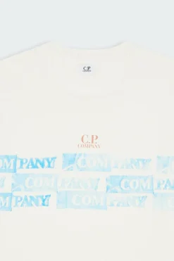 HORIZONTAL LOGO T-SHIRT - T-shirt | Blanc*C.P. COMPANY Clearance