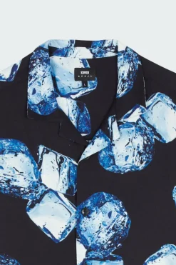 ICE CUBE SS - Chemise | Bleu*EDWIN Discount