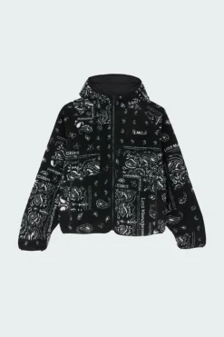 ITALIC JQD BOA FLEECE RVSB HOODED JACKET - Veste | Noir*LOST MANAGEMENT CITIES Clearance
