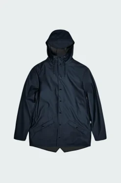 JACKET W3 - Coupe-vent imperméable à capuche | Bleu*RAINS New