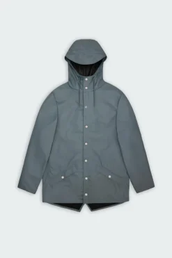 JACKET W3 - Coupe-vent imperméable à capuche | Bleu*RAINS Best