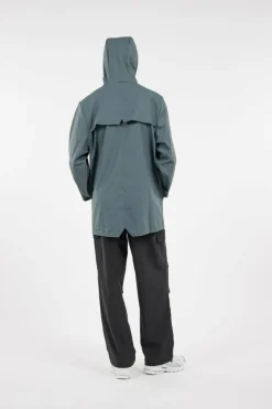 JACKET W3 - Coupe-vent imperméable à capuche | Bleu*RAINS Best