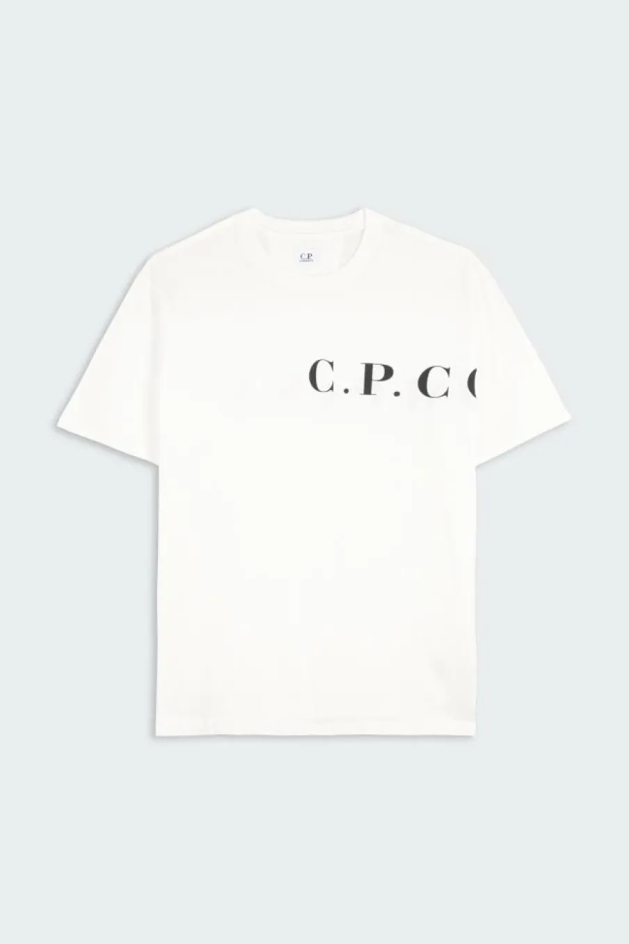 JERSEY FRONT-BACK LOGO - T-shirt | Blanc*C.P. COMPANY Online