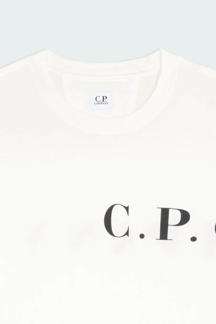 JERSEY FRONT-BACK LOGO - T-shirt | Blanc*C.P. COMPANY Online