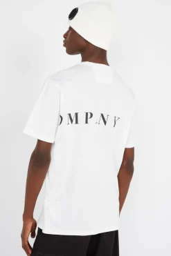 JERSEY FRONT-BACK LOGO - T-shirt | Blanc*C.P. COMPANY Online