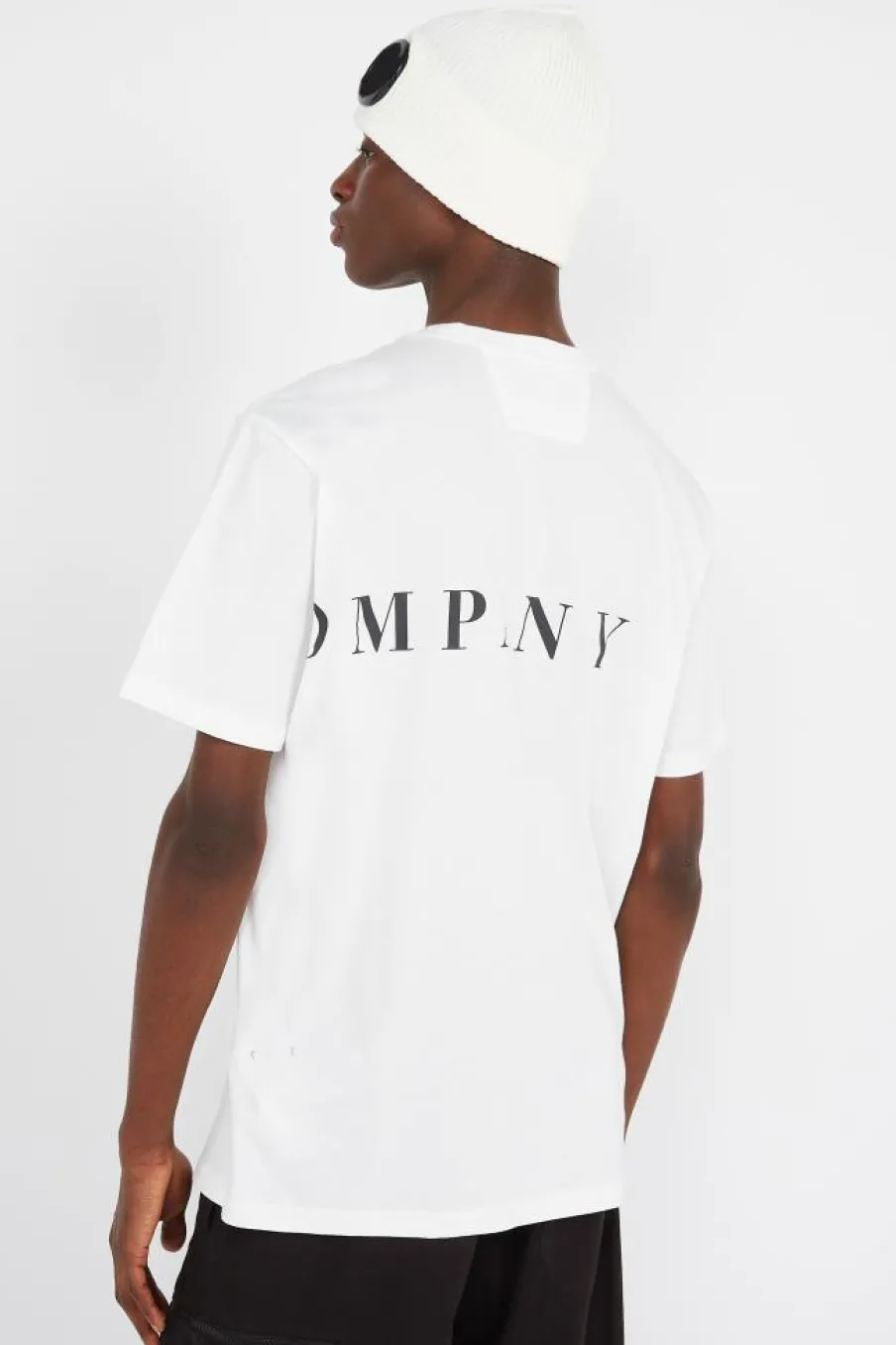 JERSEY FRONT-BACK LOGO - T-shirt | Blanc*C.P. COMPANY Online