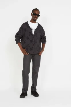kirabo monogram knit - Gilet | Noir*DAILY PAPER Sale