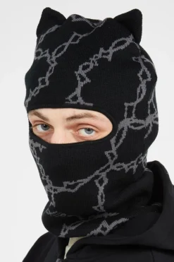 Kitty Ear Wired Balaclava - Balaclava | Noir*RIPNDIP Hot