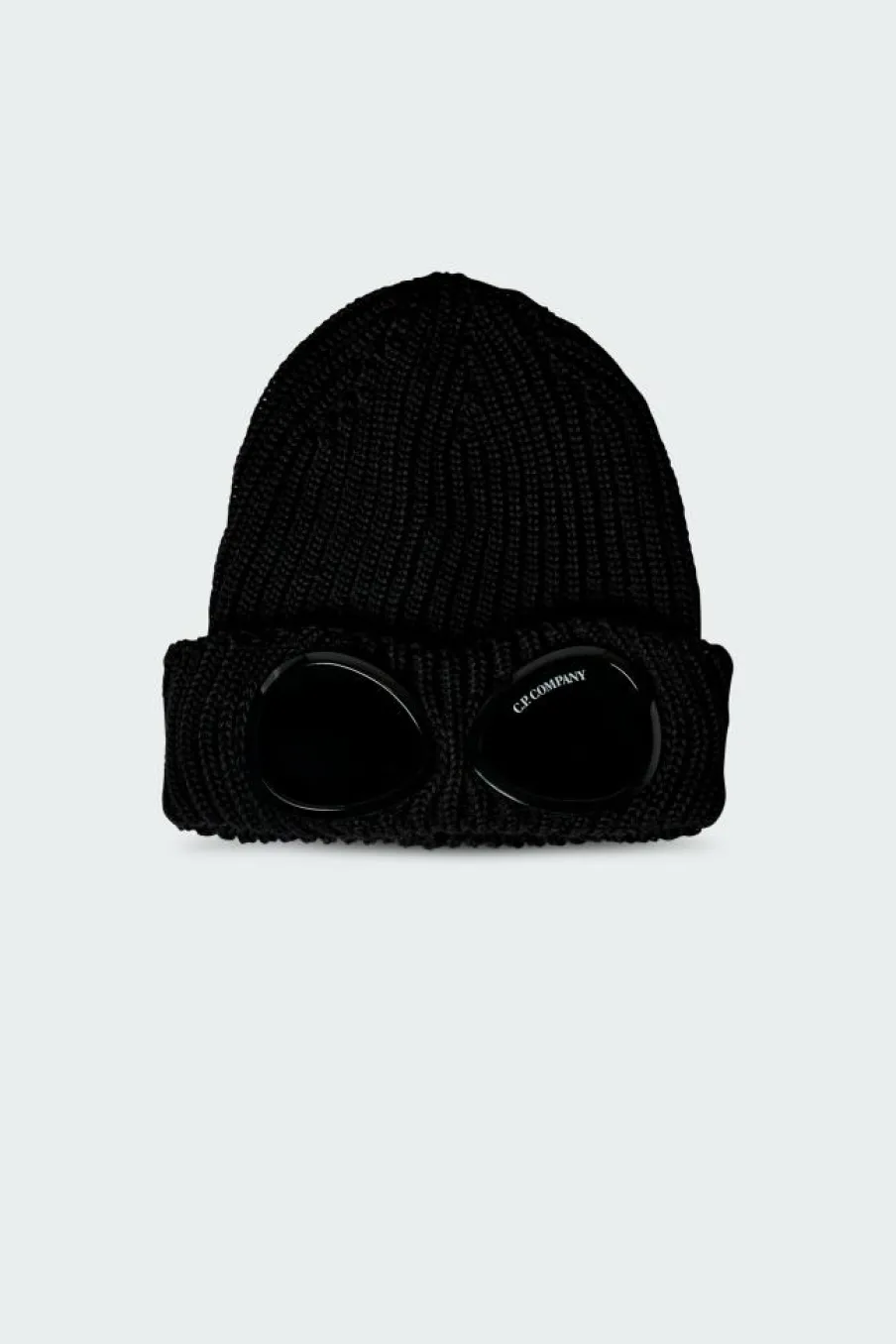 KNIT CAP IN EXTRAFINE MERINO WOOL - Bonnet | Noir*C.P. COMPANY Discount