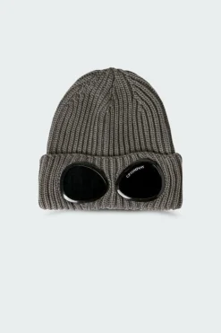 KNIT CAP IN EXTRAFINE MERINO WOOL - Bonnet | Beige*C.P. COMPANY