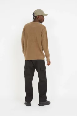 KNITWEAR CREW NECK IN CHENILLE COTTON - Pull | Beige*C.P. COMPANY