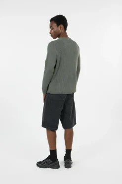 KNITWEAR CREW NECK IN FULL RIB - Pull | Gris*C.P. COMPANY Hot