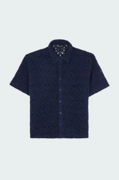LACE SHIELD SS - Chemise | Bleu*DAILY PAPER New