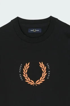 LAUREL WREATH SWEATSHIRT - Sweat | Noir*FRED PERRY Discount