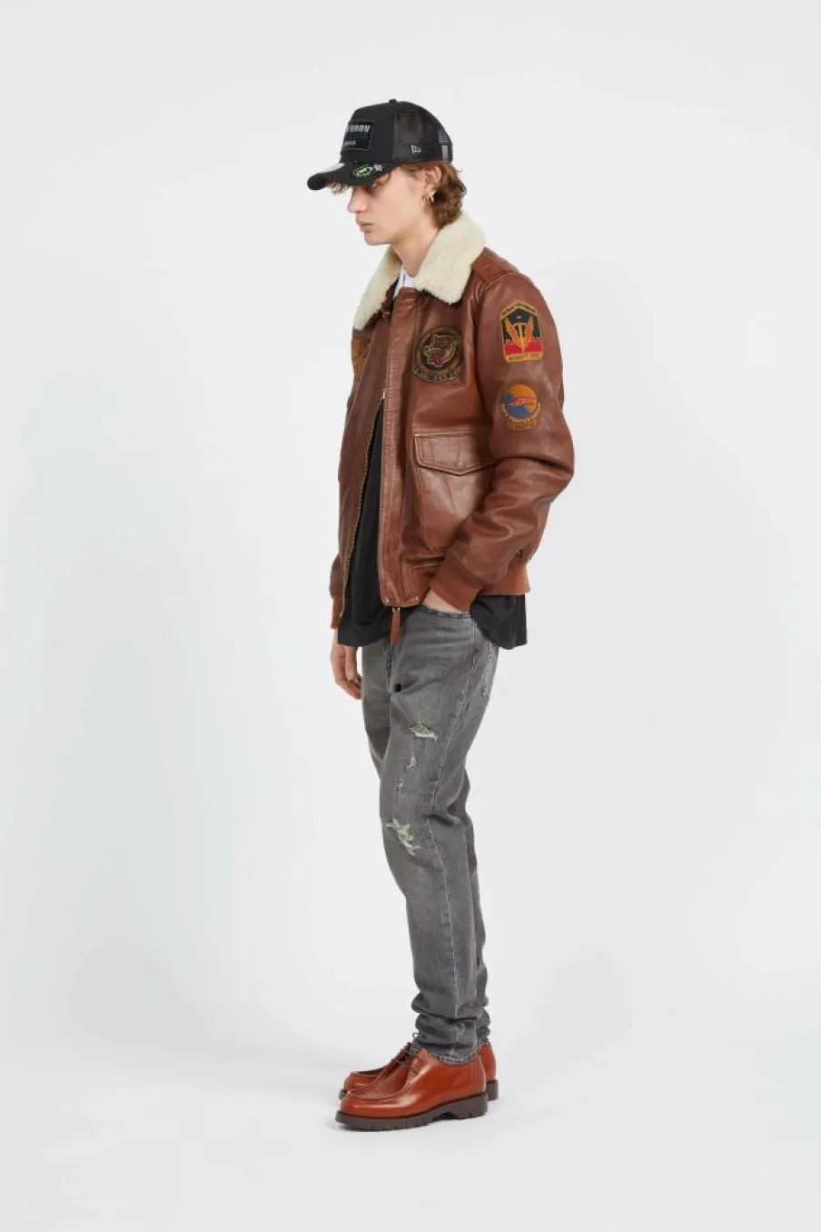 LCFLIGHTWX23 - Blouson | Marron*SCHOTT New