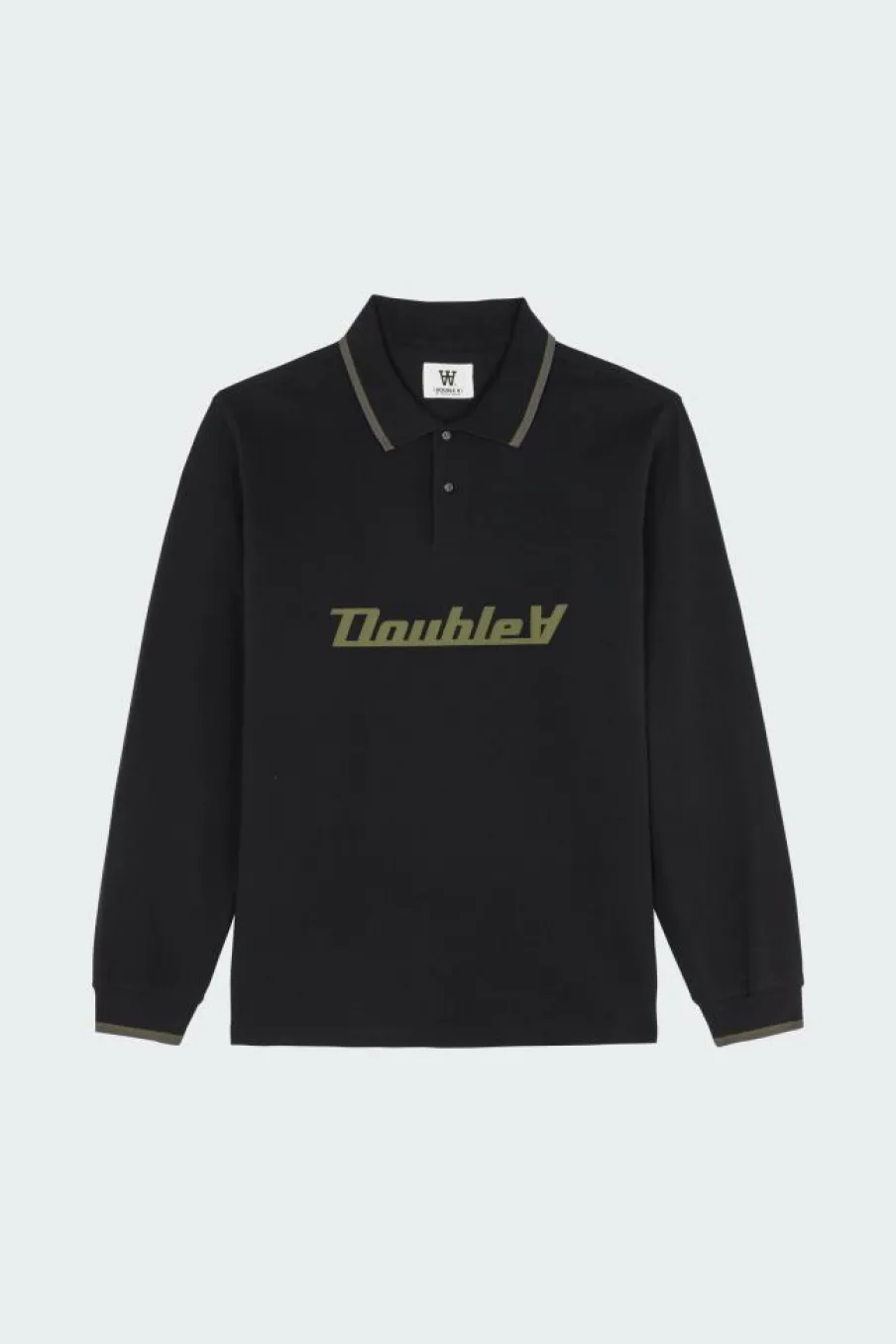 Len Baseline LS Polo GOTS - Polo | Noir*WOOD WOOD