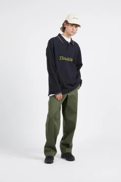 Len Baseline LS Polo GOTS - Polo | Noir*WOOD WOOD