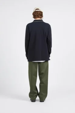 Len Baseline LS Polo GOTS - Polo | Noir*WOOD WOOD