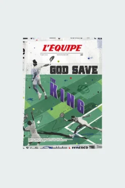 L'Equipe - Federer (digigraphie) - Affiche | Multicolore*PLAKAT Clearance