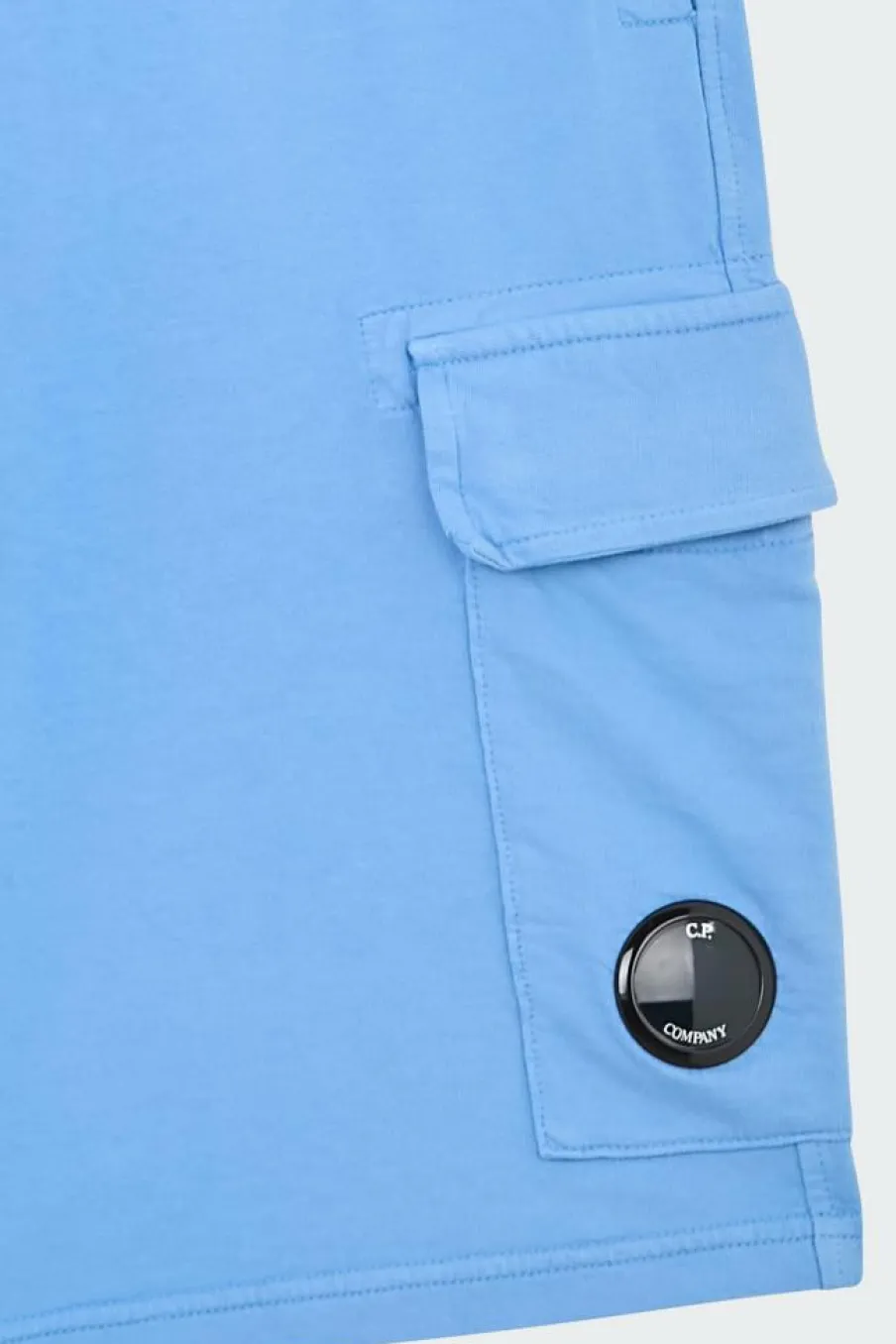 LIGHT FLEECE CARGO LENS SHORTS - Short | Bleu*C.P. COMPANY Clearance