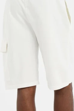 LIGHT FLEECE CARGO LENS SHORTS - Short | Blanc*C.P. COMPANY Clearance