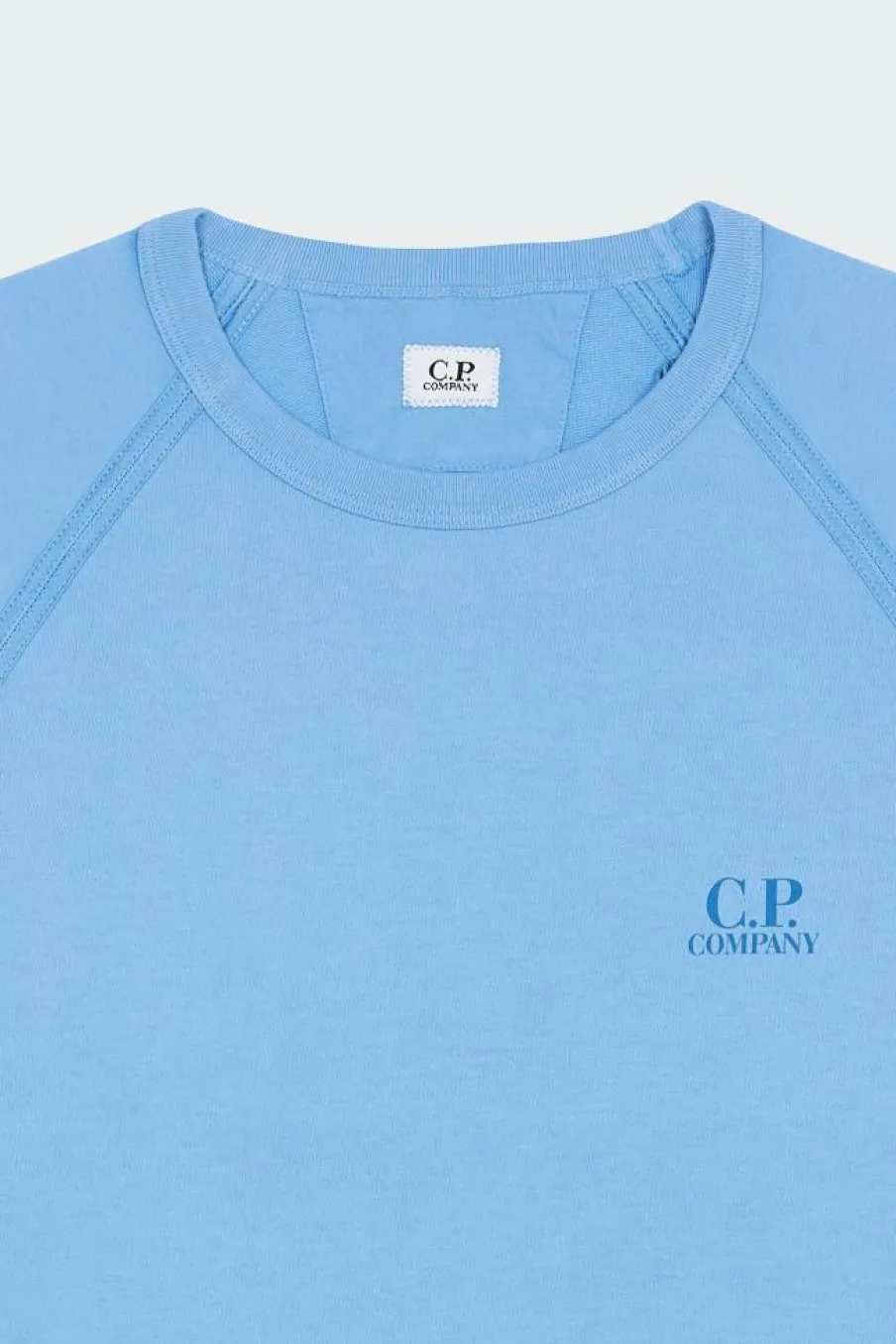 LIGHT FLEECE LOGO CREW NECK SWEATSHIRT - Sweatshirt | Bleu*C.P. COMPANY Discount