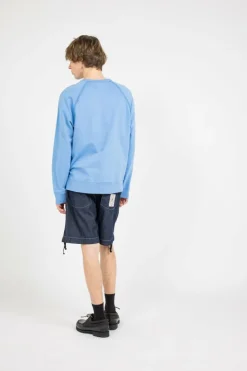 LIGHT FLEECE LOGO CREW NECK SWEATSHIRT - Sweatshirt | Bleu*C.P. COMPANY Discount